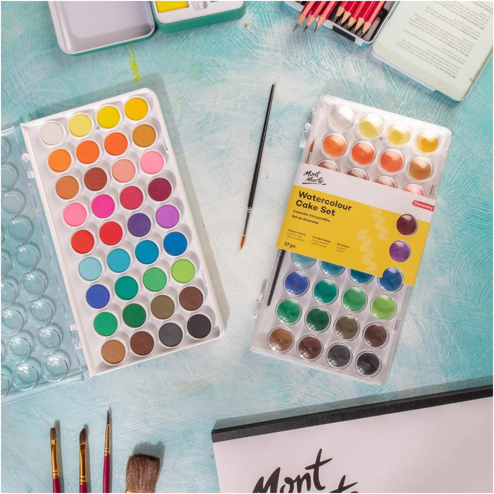 36 Mixing Wells for Each Colour - Set of 37 Watercolours